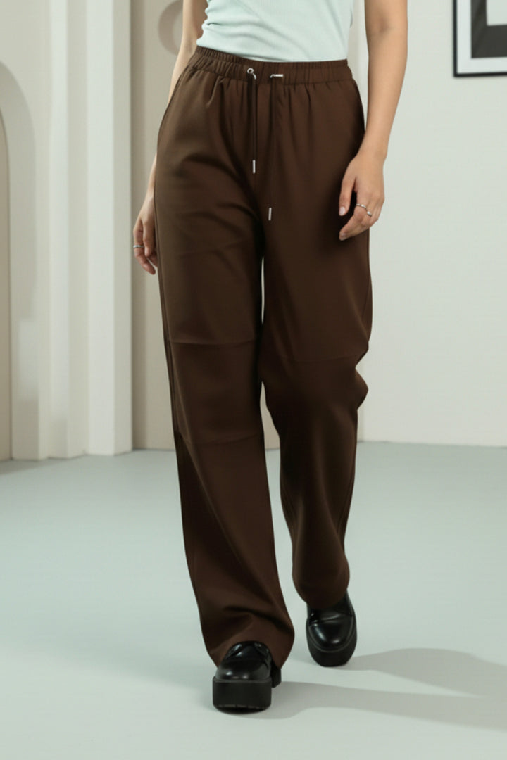 Barrel Brown Oversized Trousers