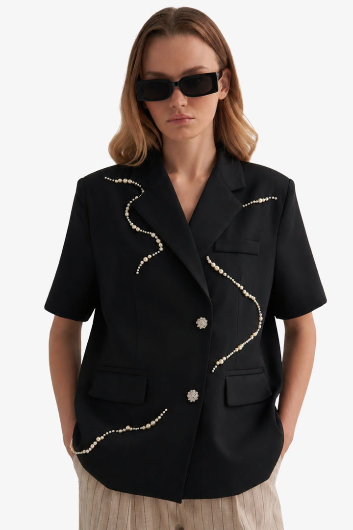 Noir Serpentine Blazer