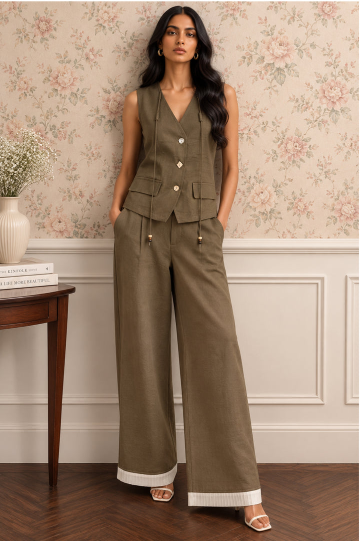 Dark Olive Tailored Co-ord