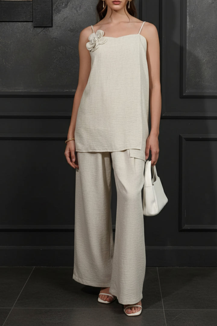 Florence Ivory Linen Co-ord Set