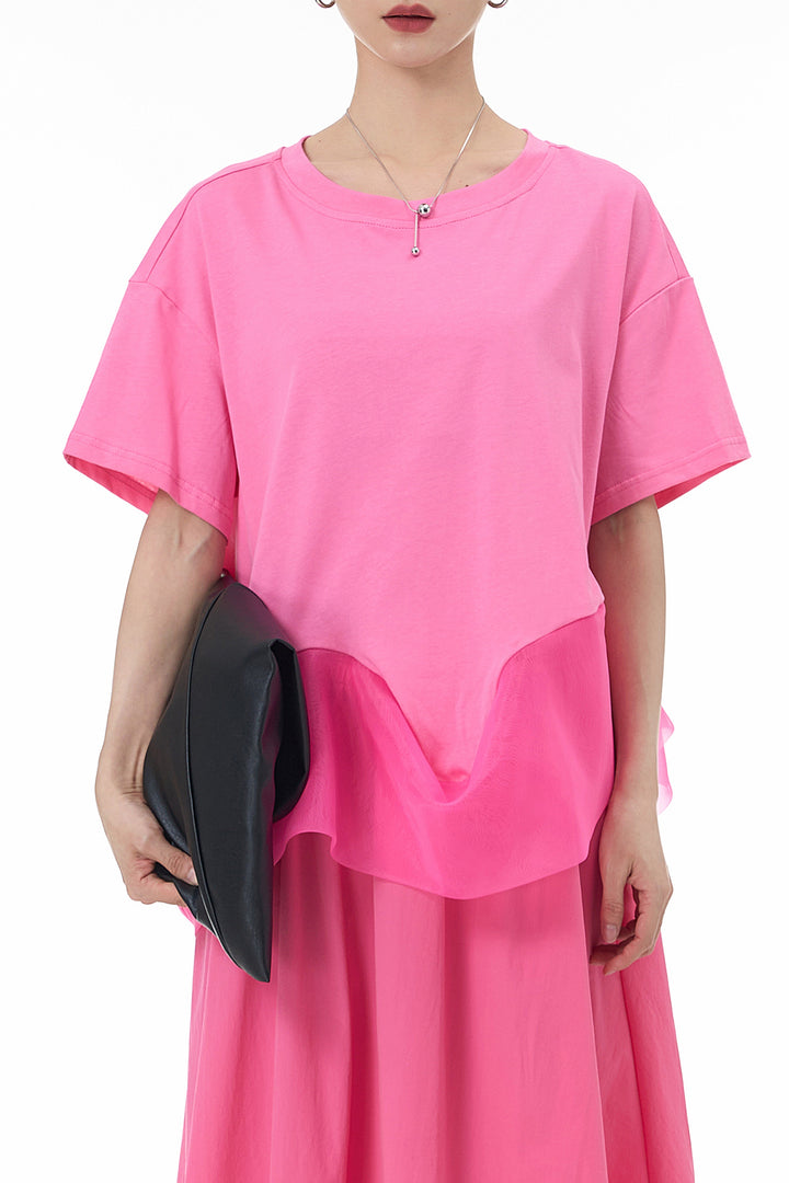Dramatic Sheen Pink Top