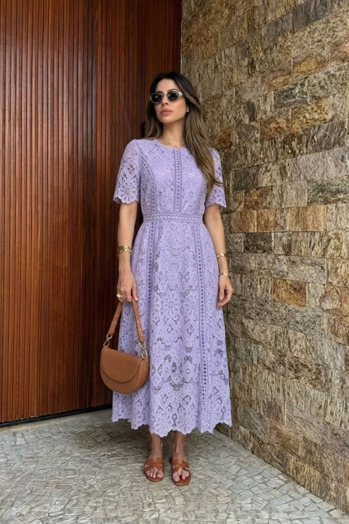 Lilac Verona Lace Dress