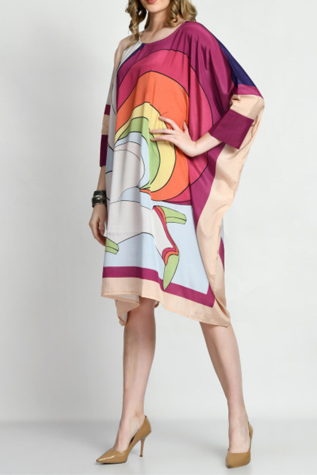 Rainbow Kaftan Dress