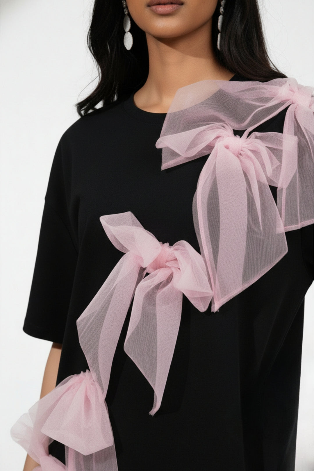 Bonita Bows Black T-Shirt