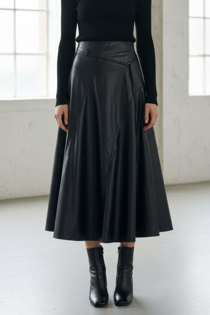 Nightfall Faux Leather Skirt