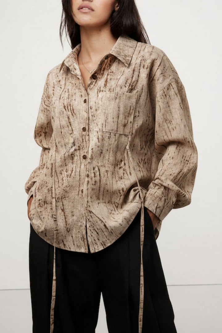 Biscuit Blush Oversized Shirt