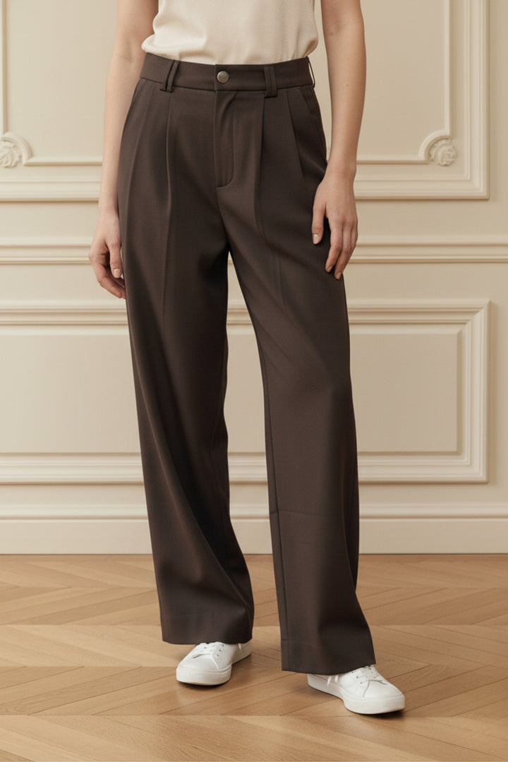 Cafe Noir High Waist Trouser