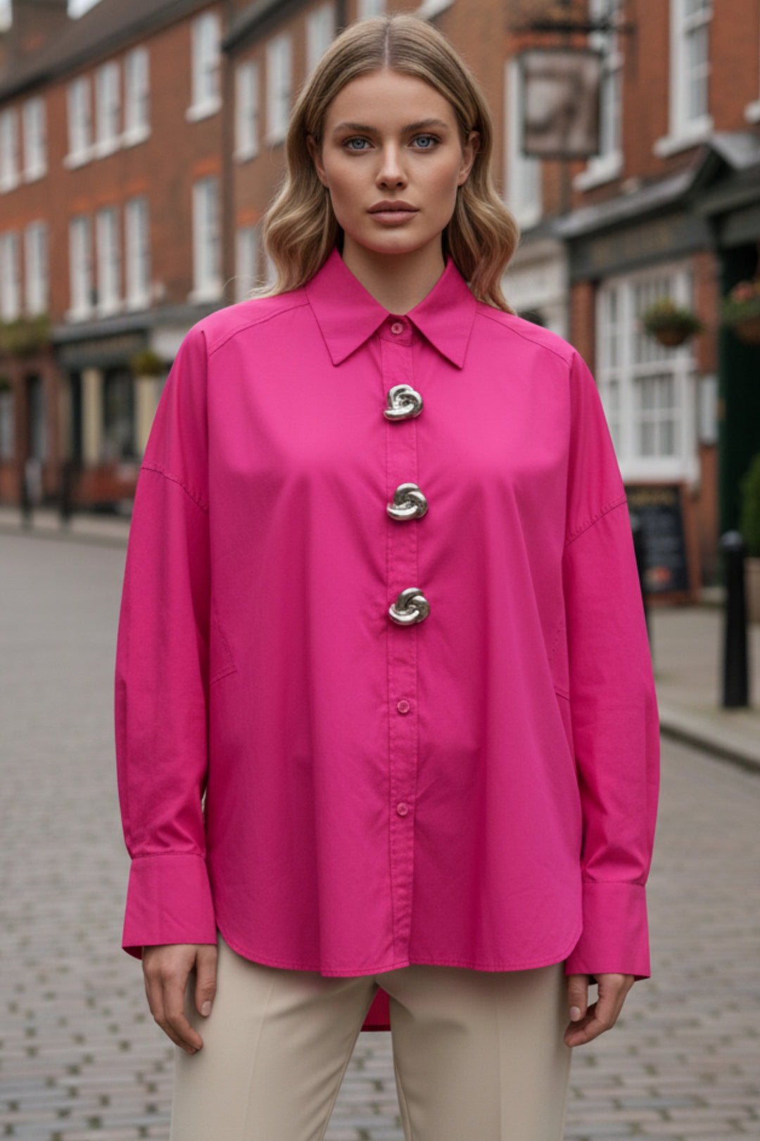 Pink Luxe Button Shirt