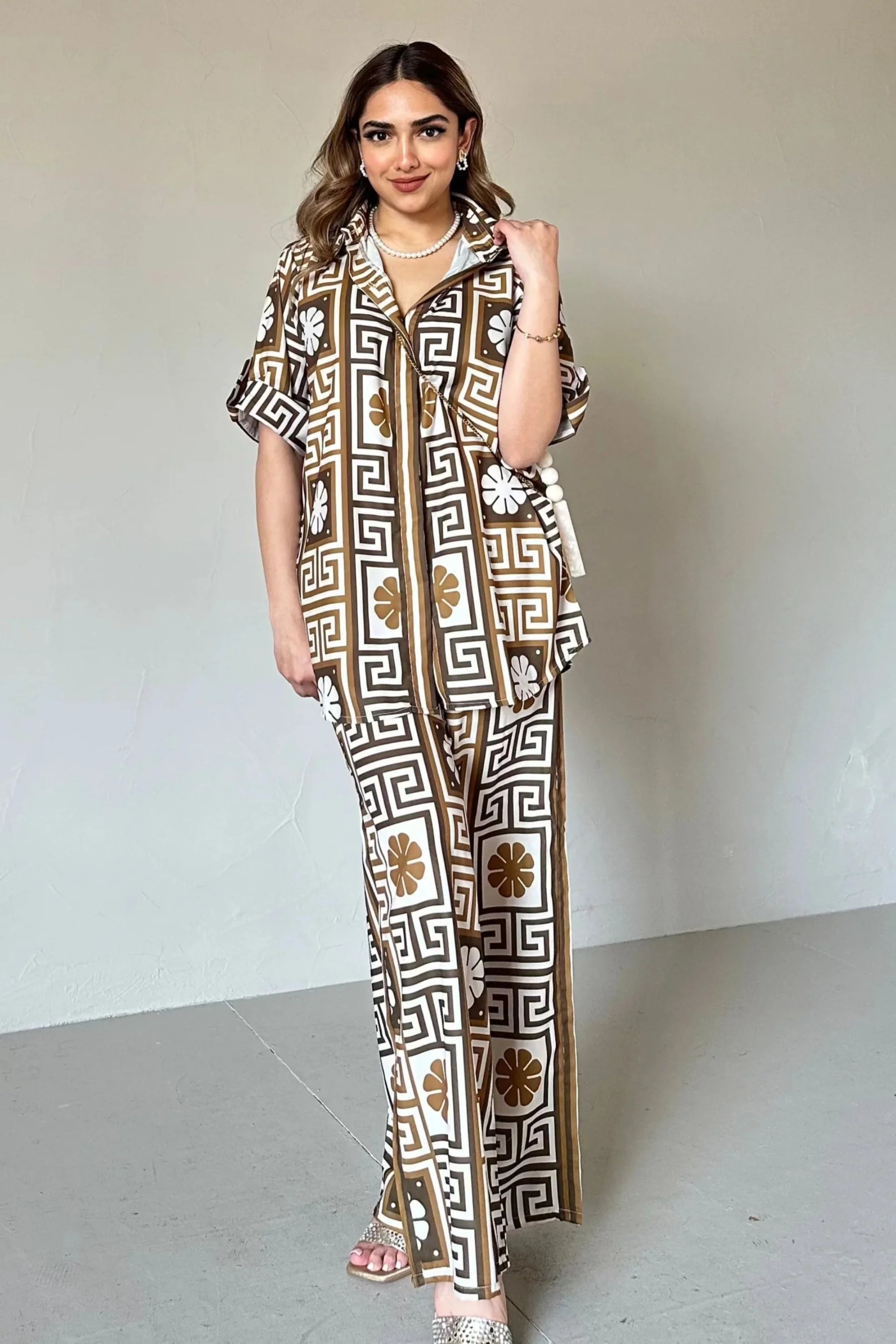 Black & White Top and Trouser coord set