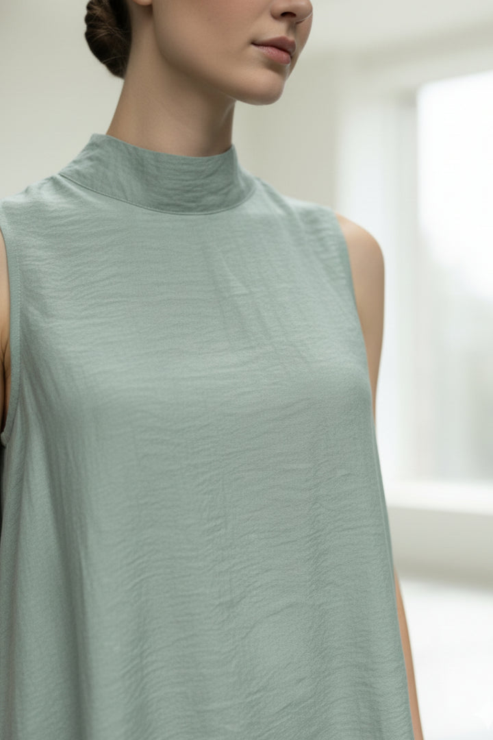 Aria Blue Back slit Comfort Co-Ord Set