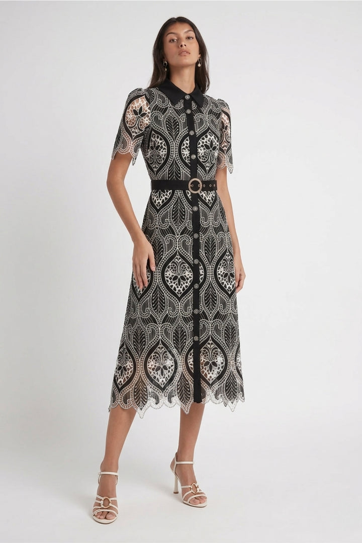 Siena Lace Shirt Dress