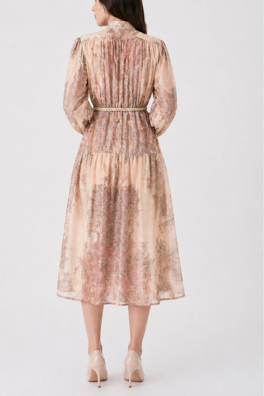 Ginger Root Printed Button Dress