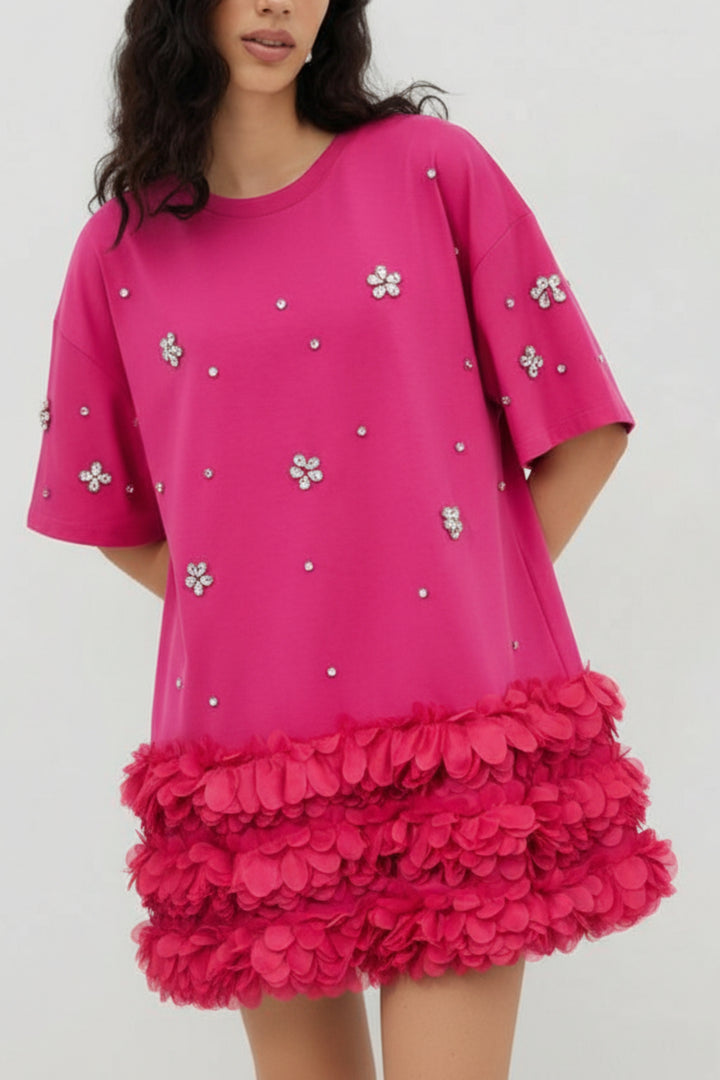 Petal Pink Rhinestone T-shirt