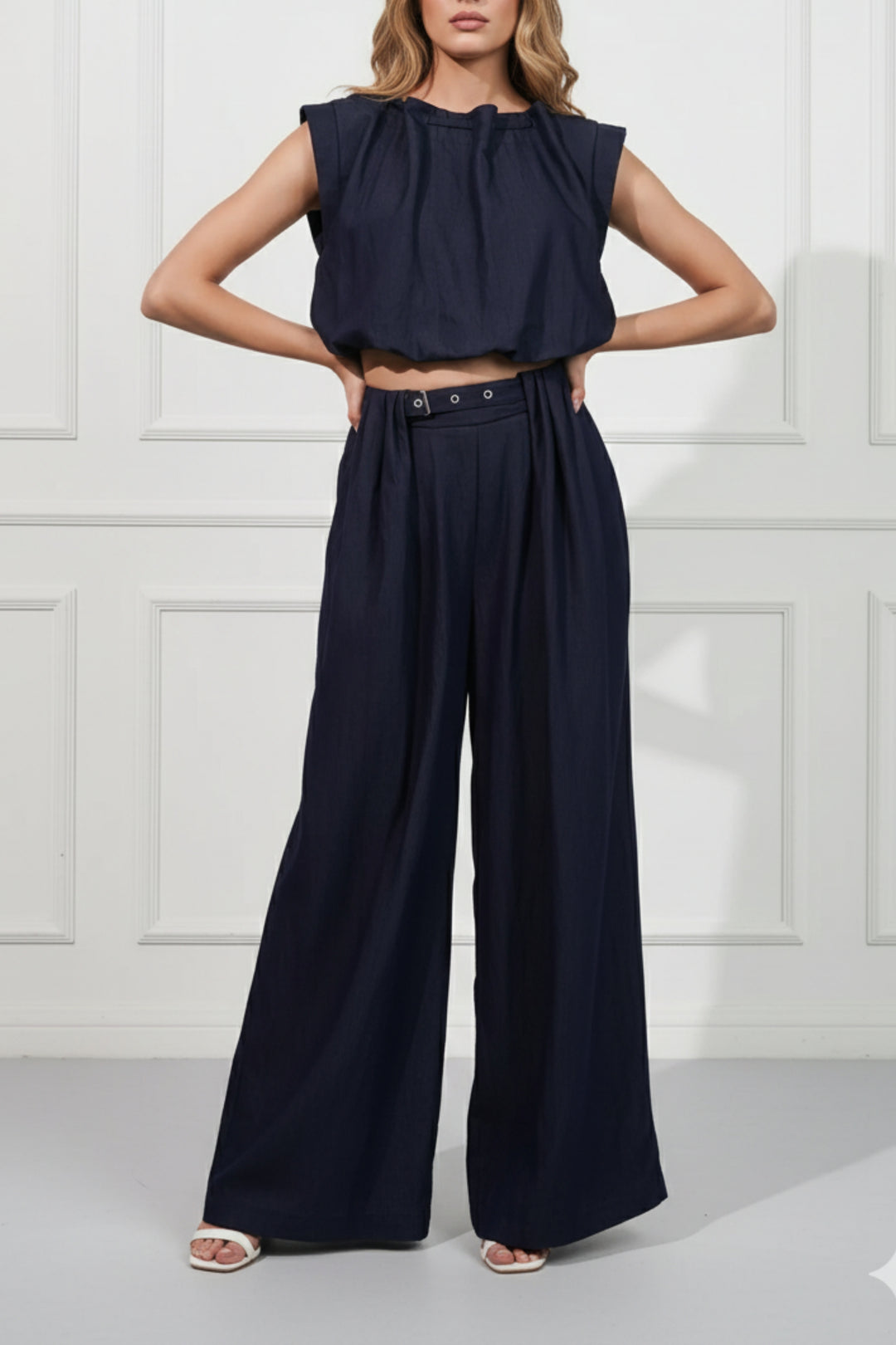 Poof Blue Denim  Co-ord Set