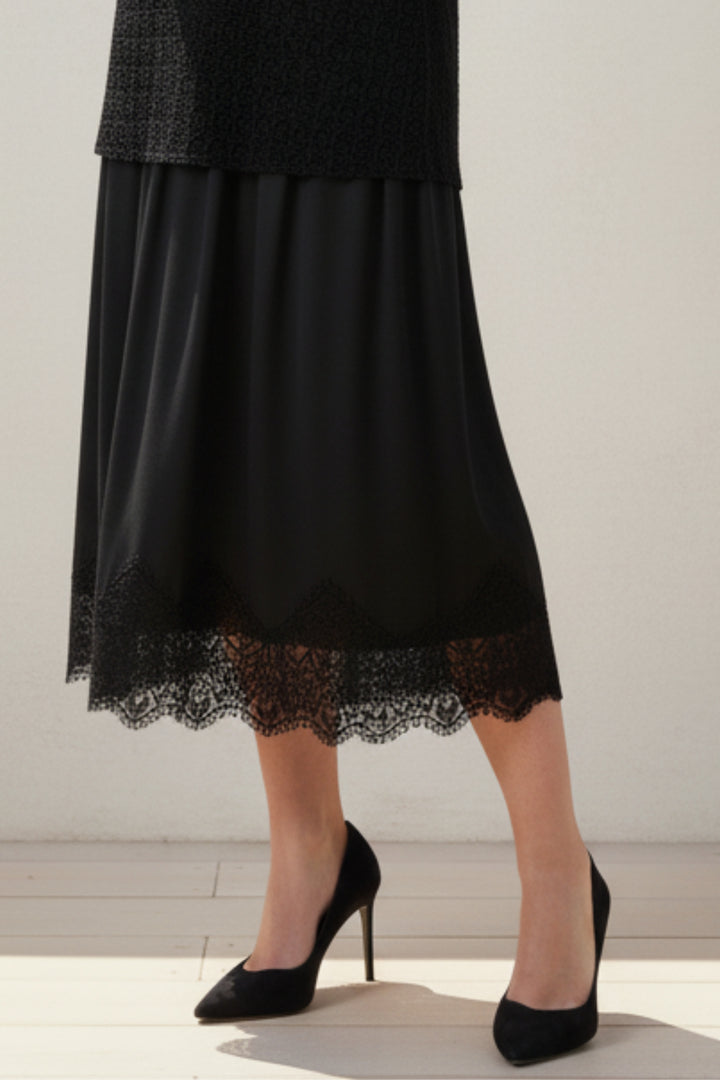 Noah Black Layered Dress