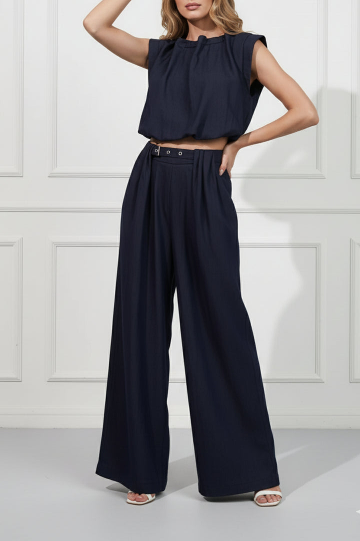 Poof Blue Denim  Co-ord Set