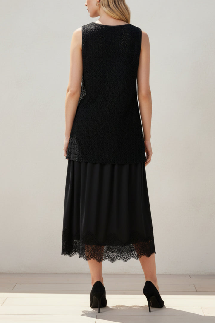 Noah Black Layered Dress