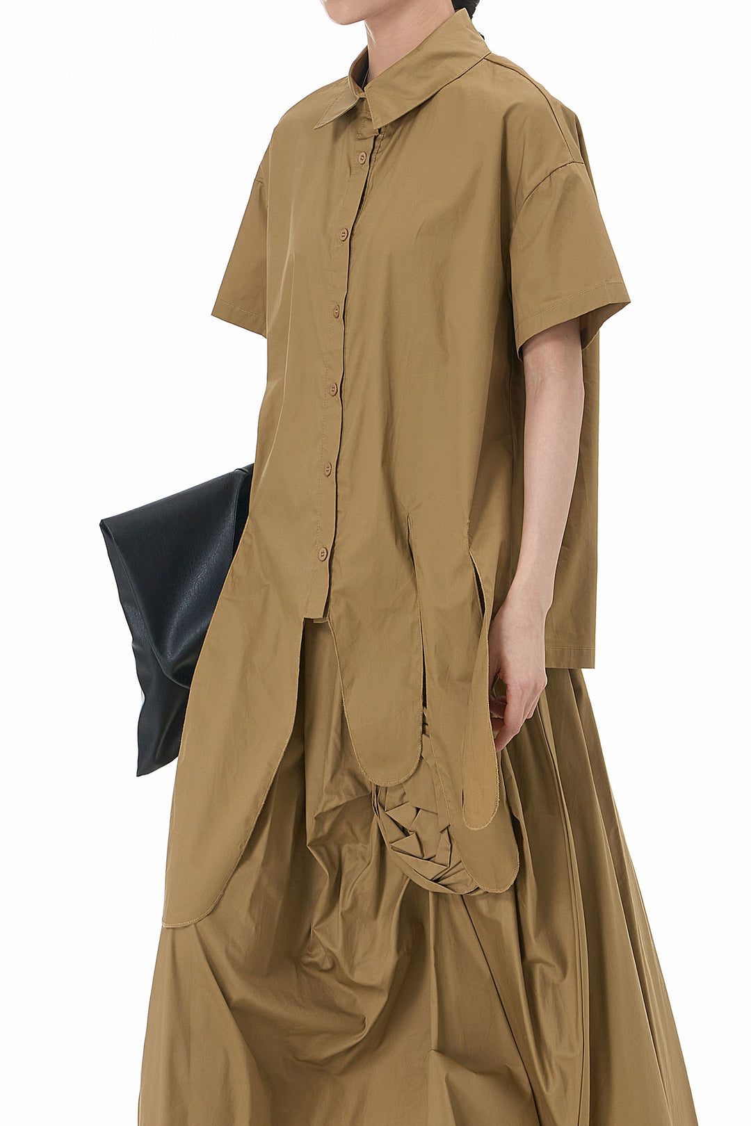 Sand Drift Asymmetric Hem Shirt