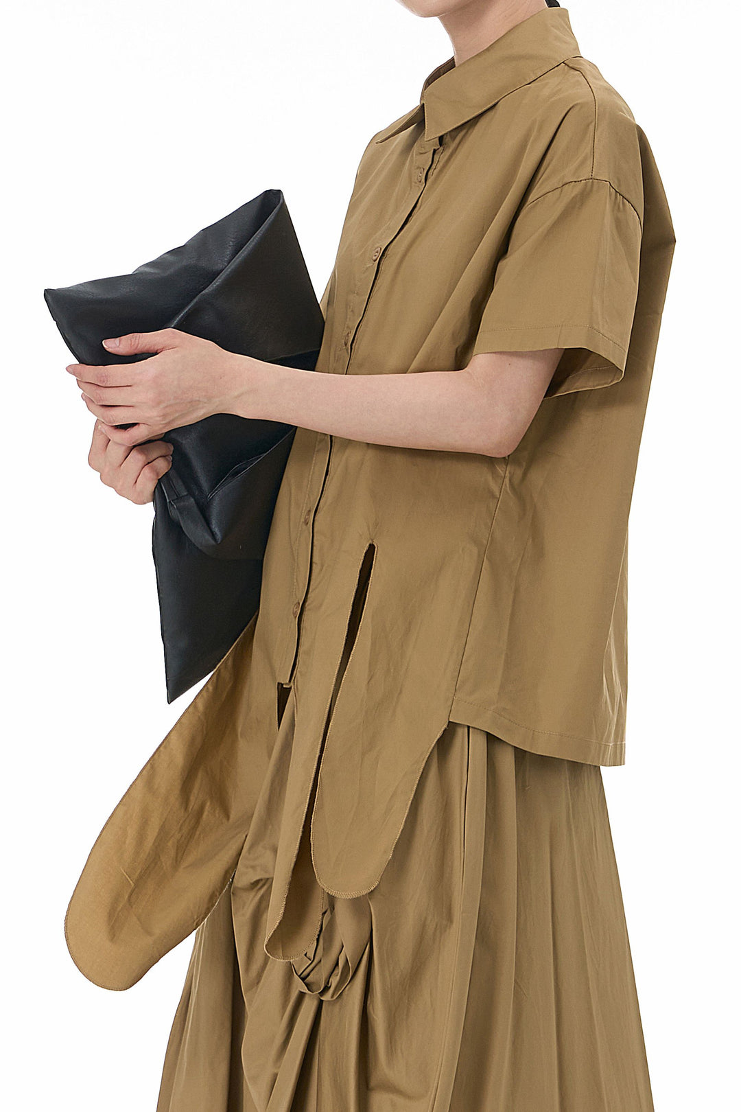 Sand Drift Asymmetric Hem Shirt