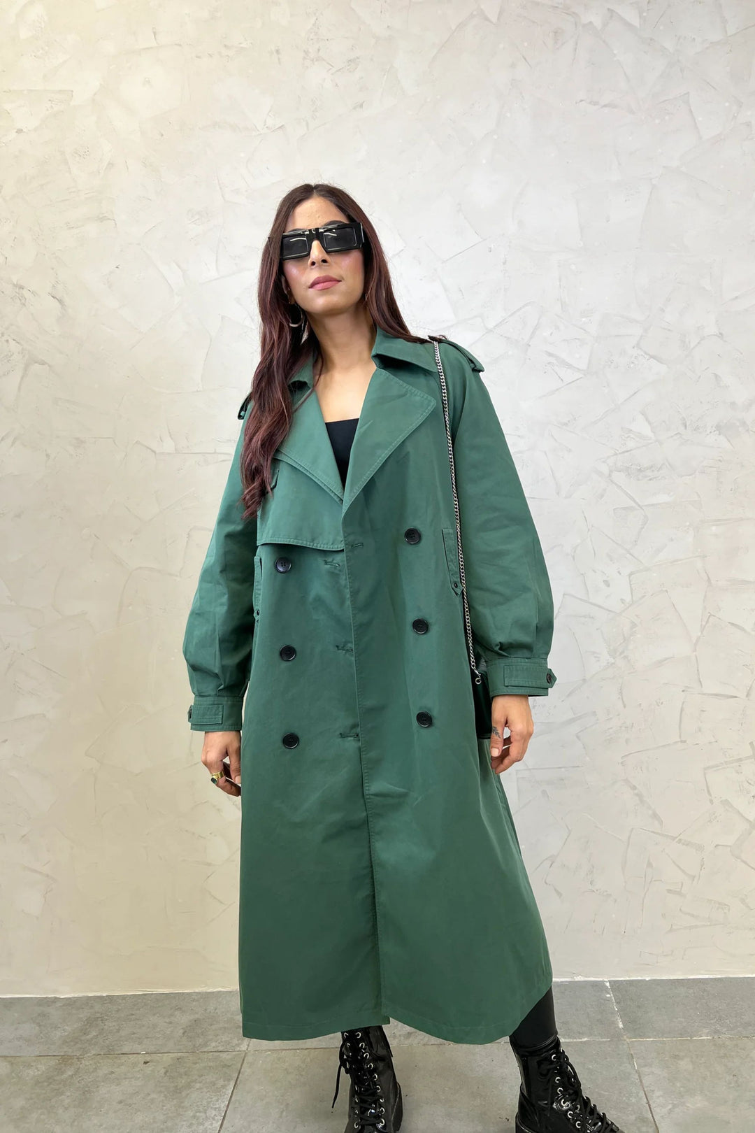 Luxe Ivy Long Trench Coat