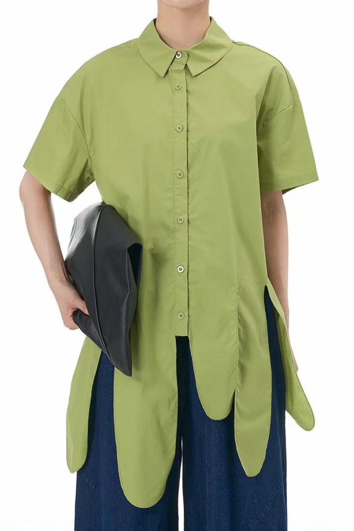 oversized green shirt streetwear