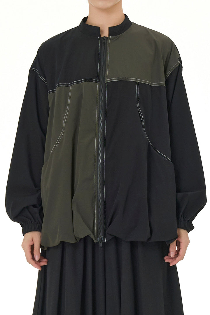 Coastal Drift Olive Black Jacket