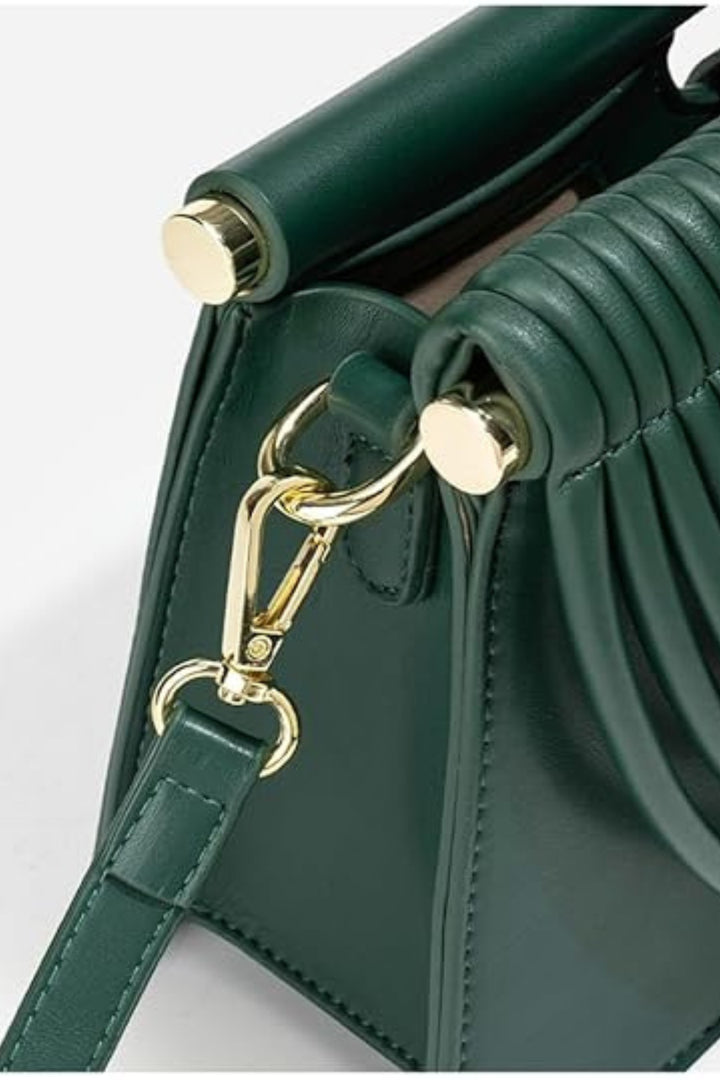 Emerald Arc Shoulder Bag