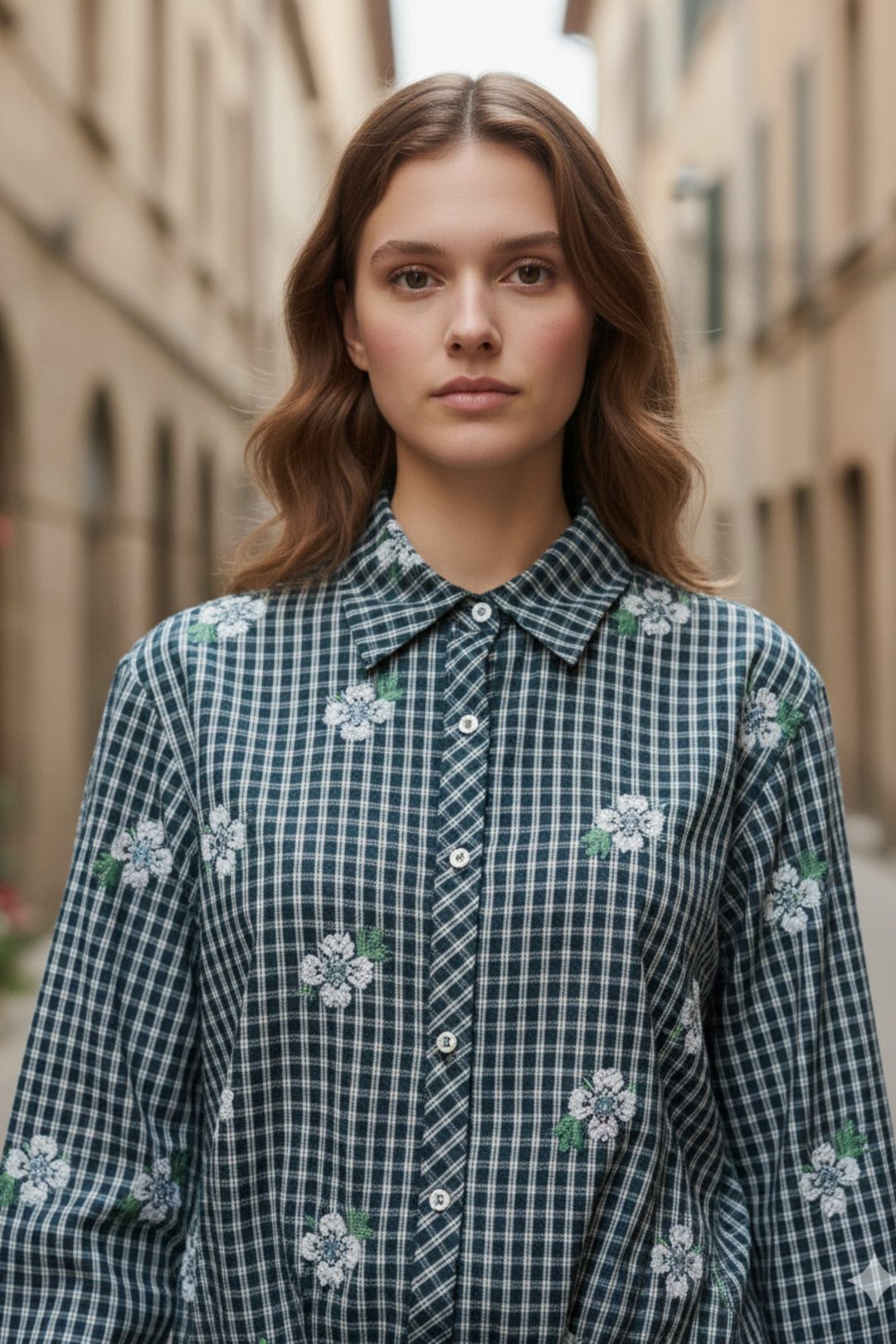 Midnight Garden Plaid Shirt