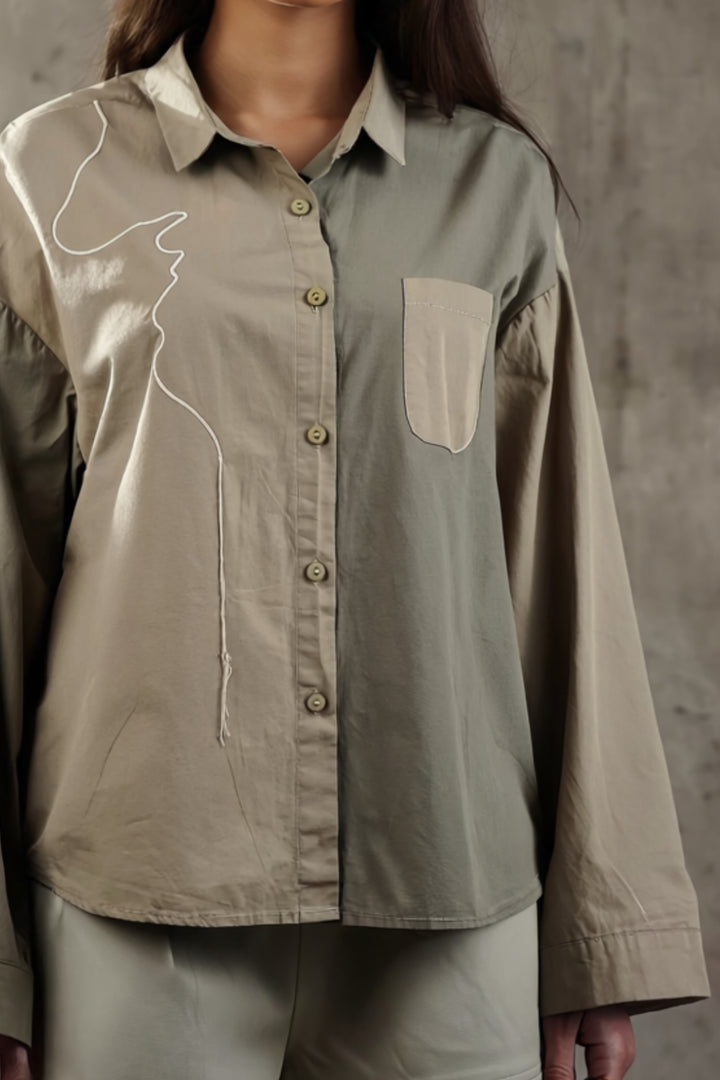 Double Shaded Oversized Shirt