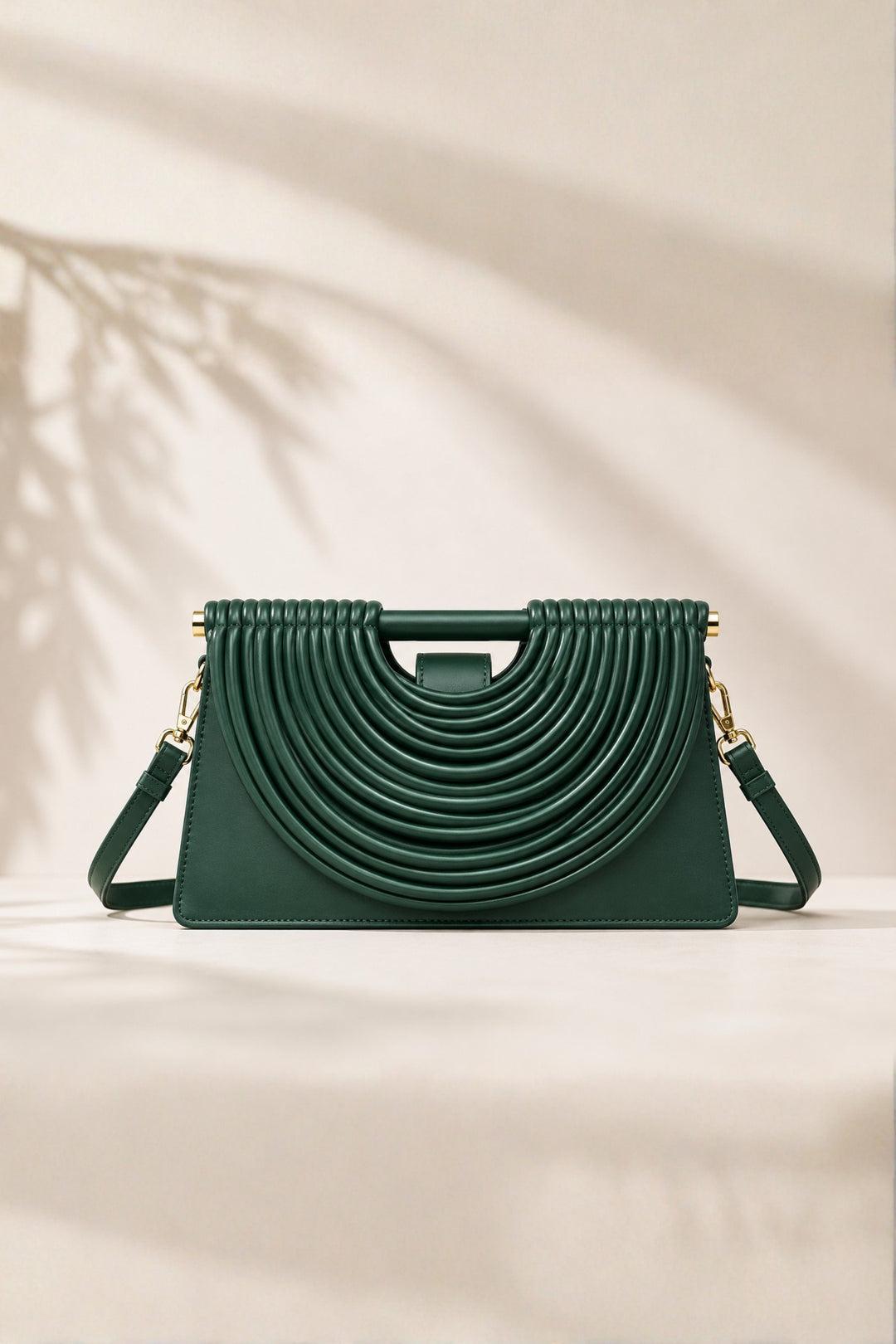 Emerald Arc Shoulder Bag