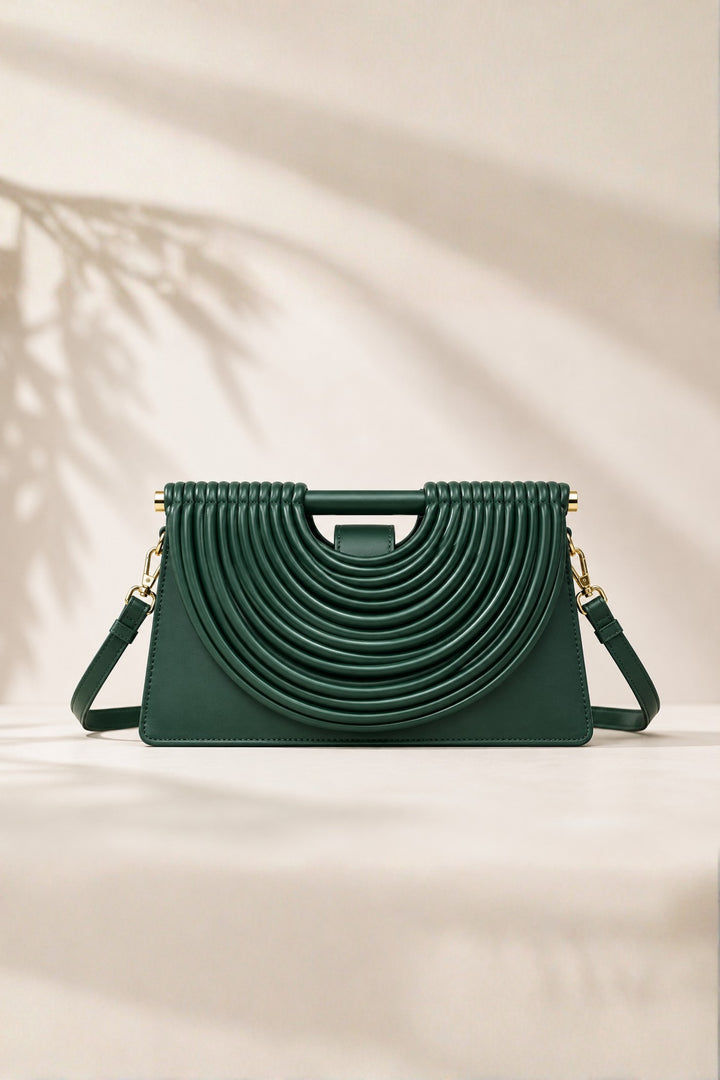 Emerald Arc Shoulder Bag