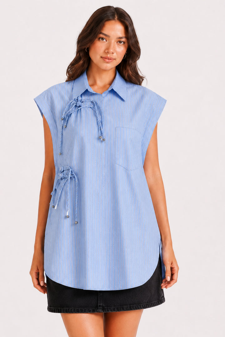 Azure Harbor Knot Shirt