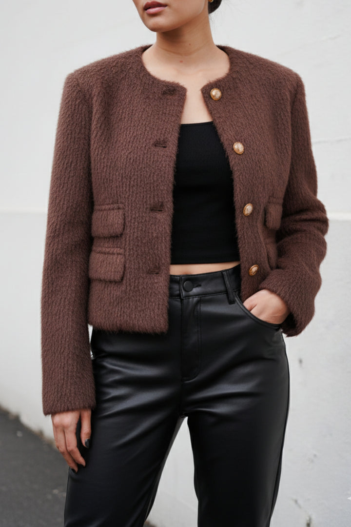 Plush Brown Frost Blazer