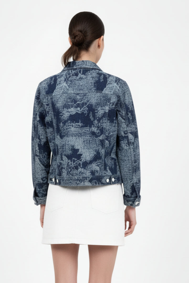 White Buttoned Denim Jacket