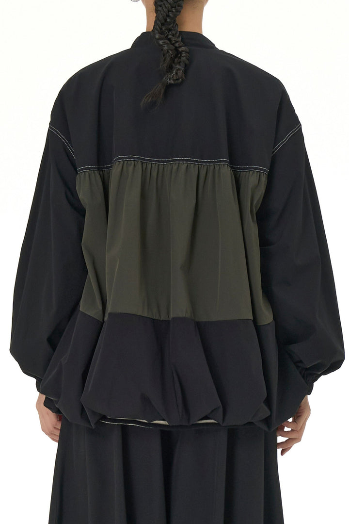 Coastal Drift Olive Black Jacket