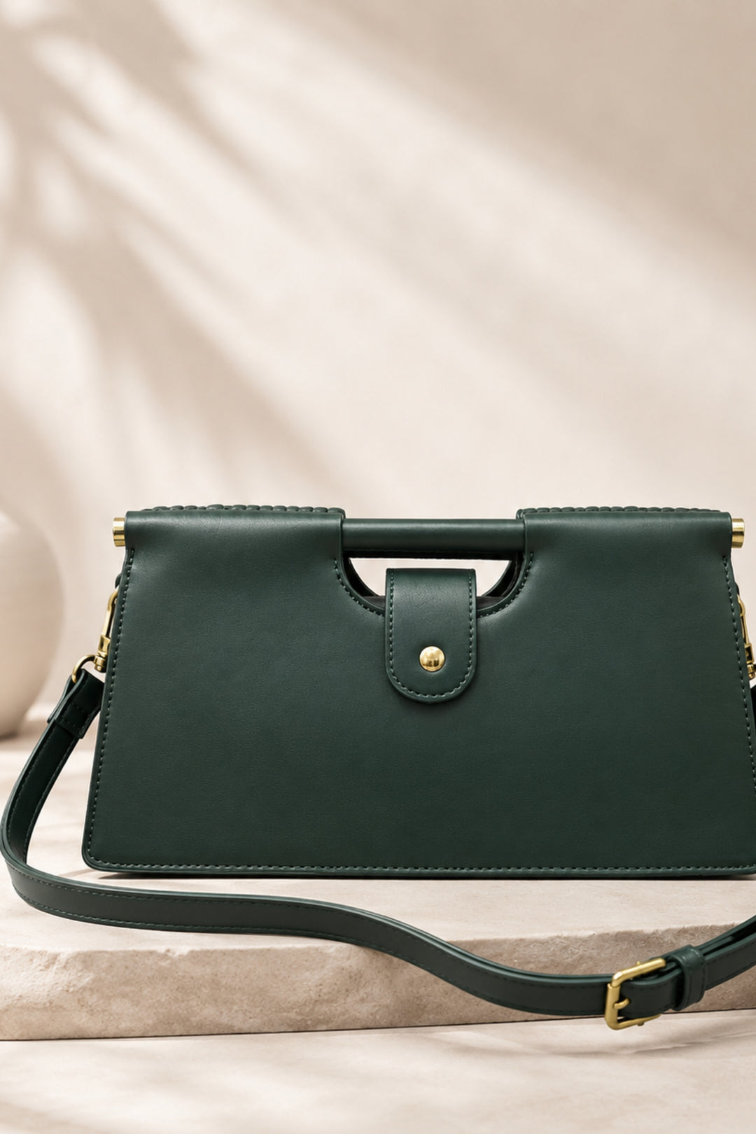 Emerald Arc Shoulder Bag