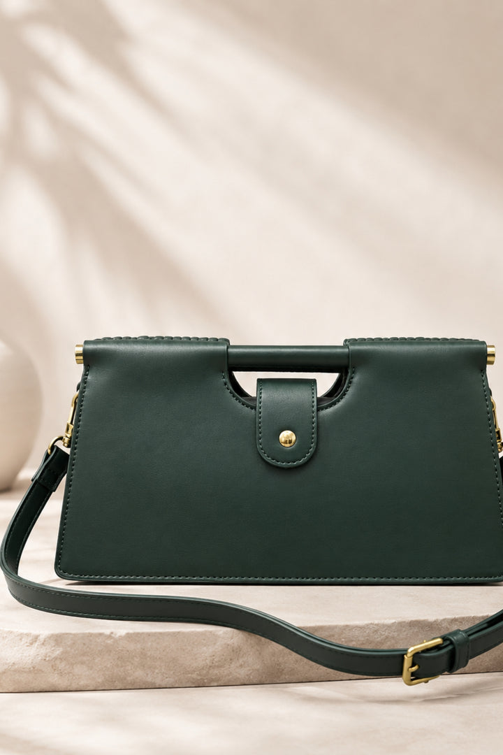 Emerald Arc Shoulder Bag