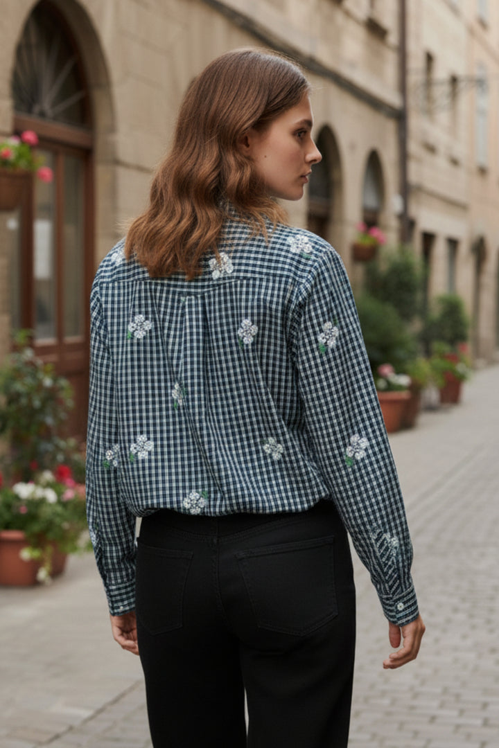 Midnight Garden Plaid Shirt