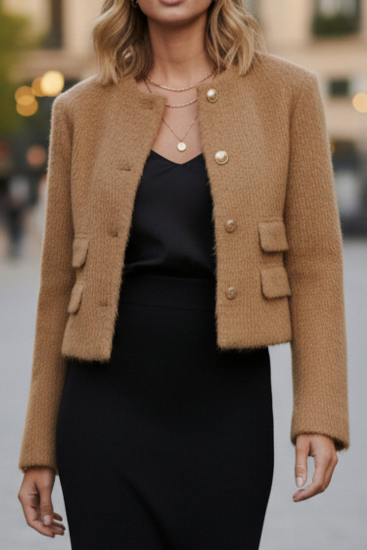 Plush Beige Frost Blazer