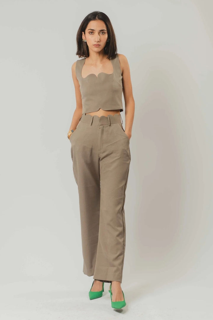 The Scallop Trousers in Bronco