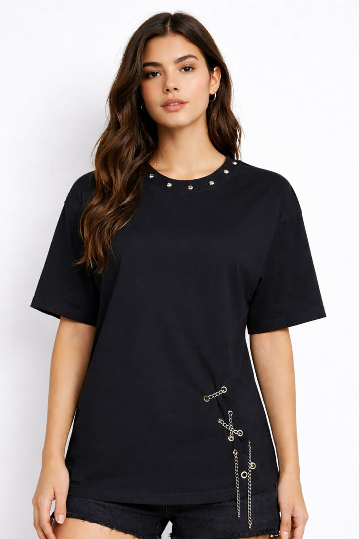 Obsidian Chain Muse Tee