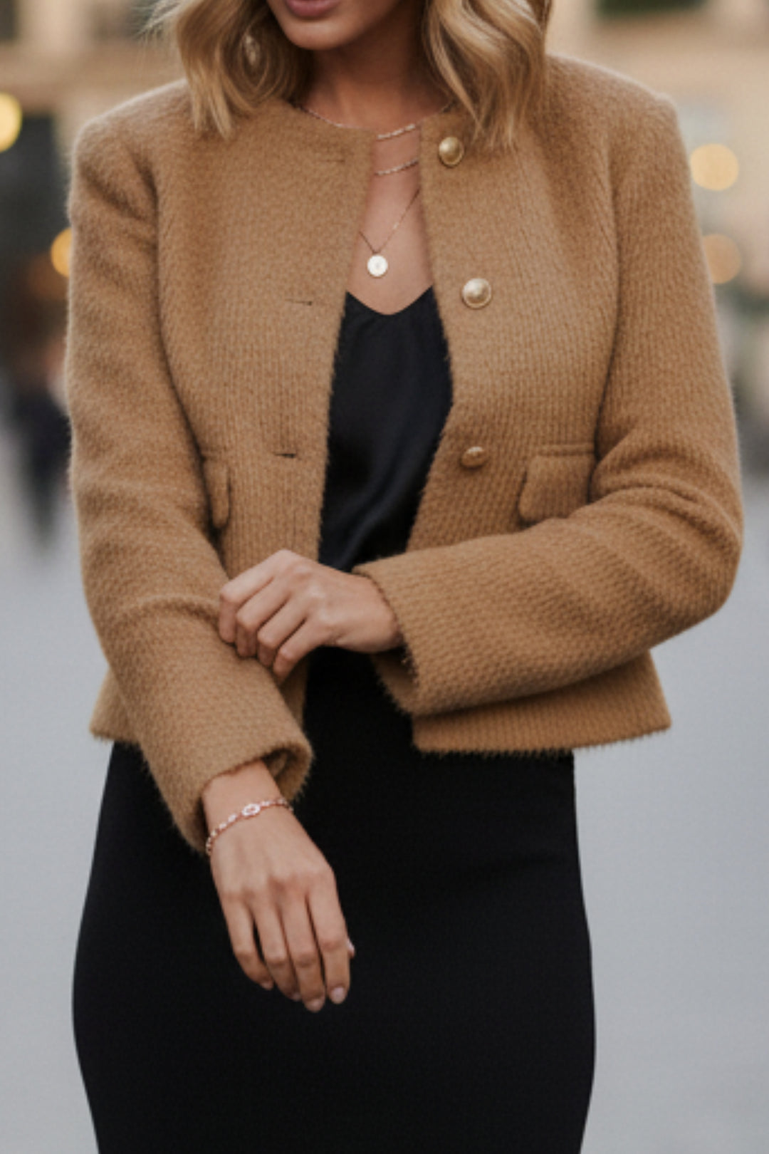 Plush Beige Frost Blazer