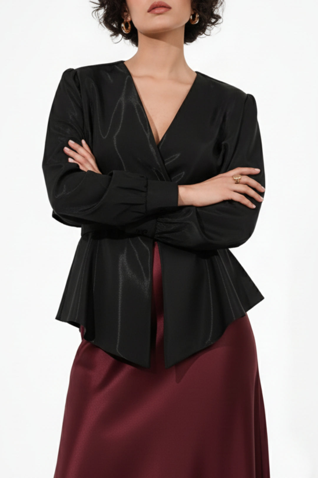 Nicole Black Jacket  Top