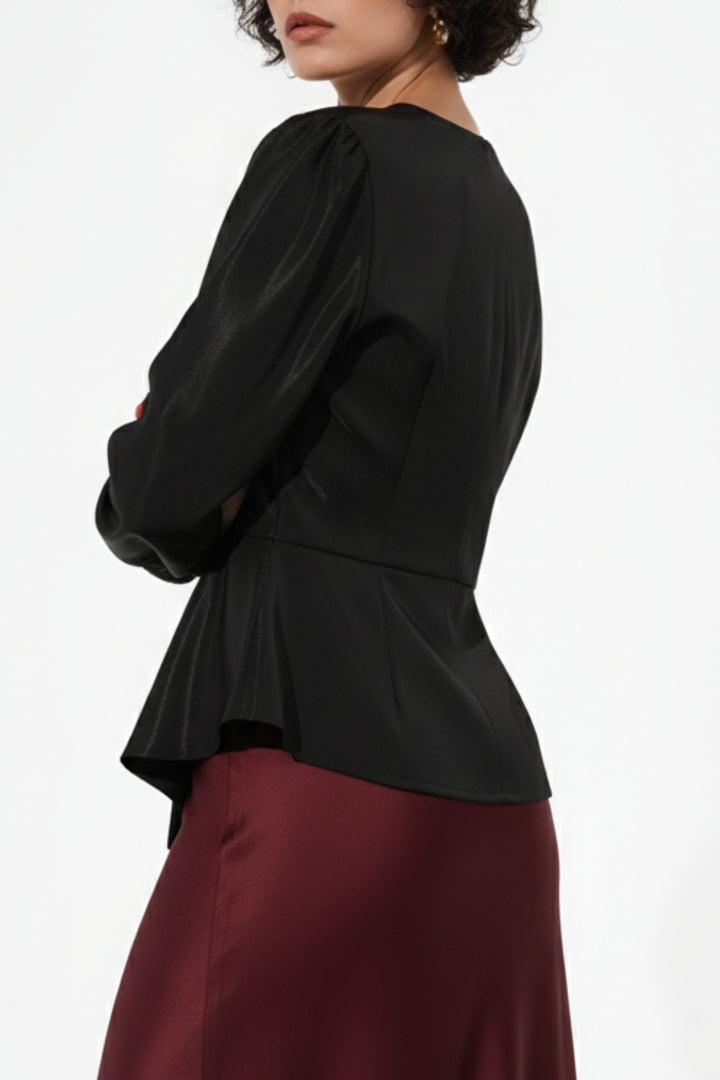 Nicole Black Jacket  Top