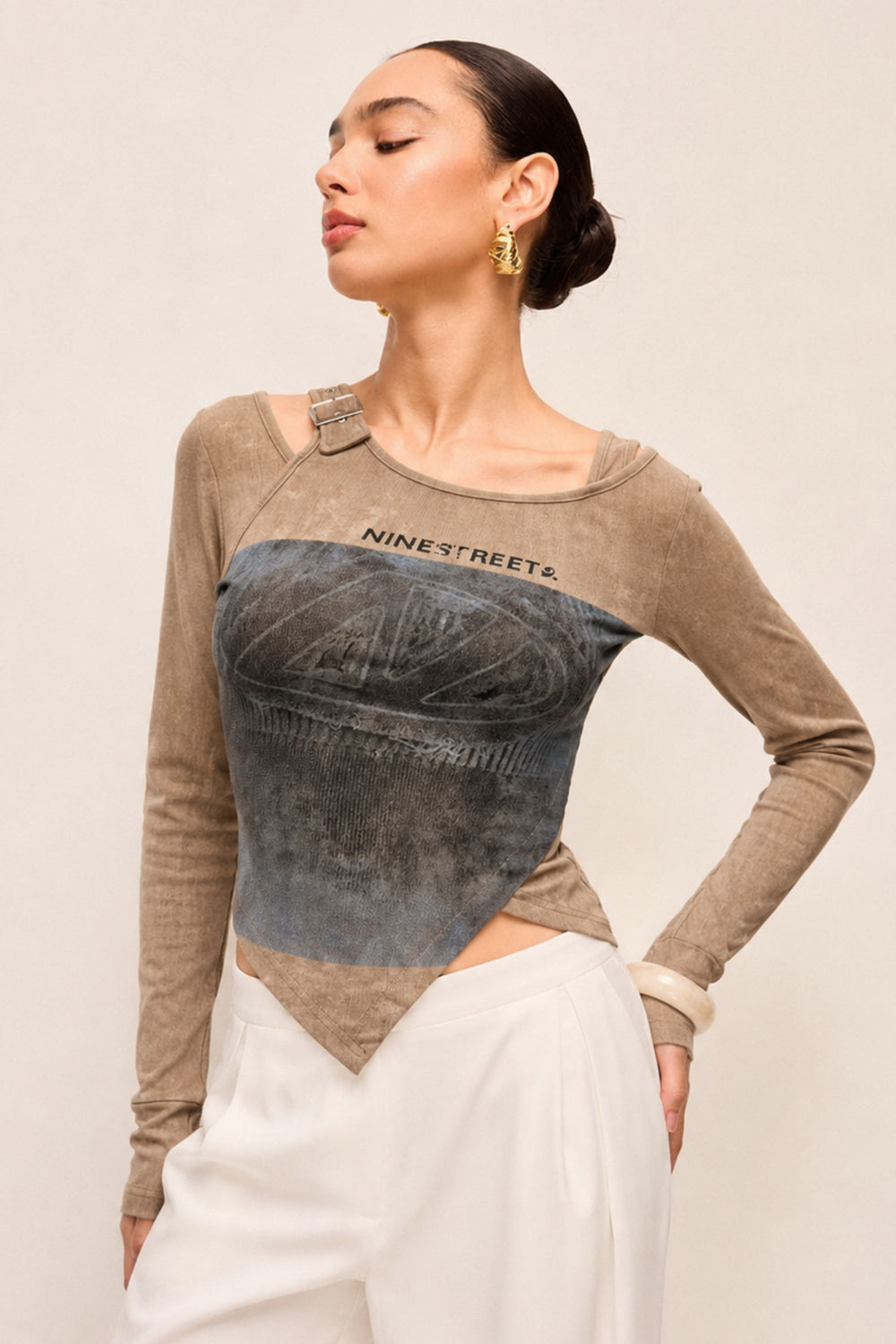 Printed Full Sleeve Top