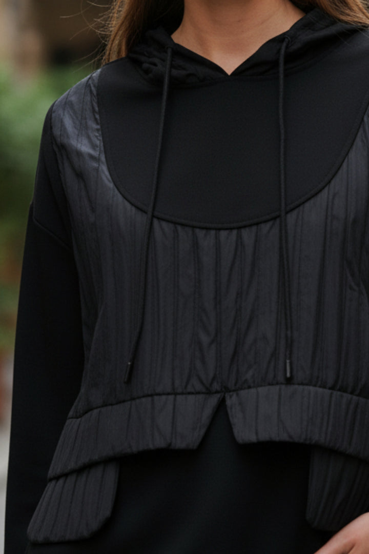 Hooded Monochrome Stitch Co-ord