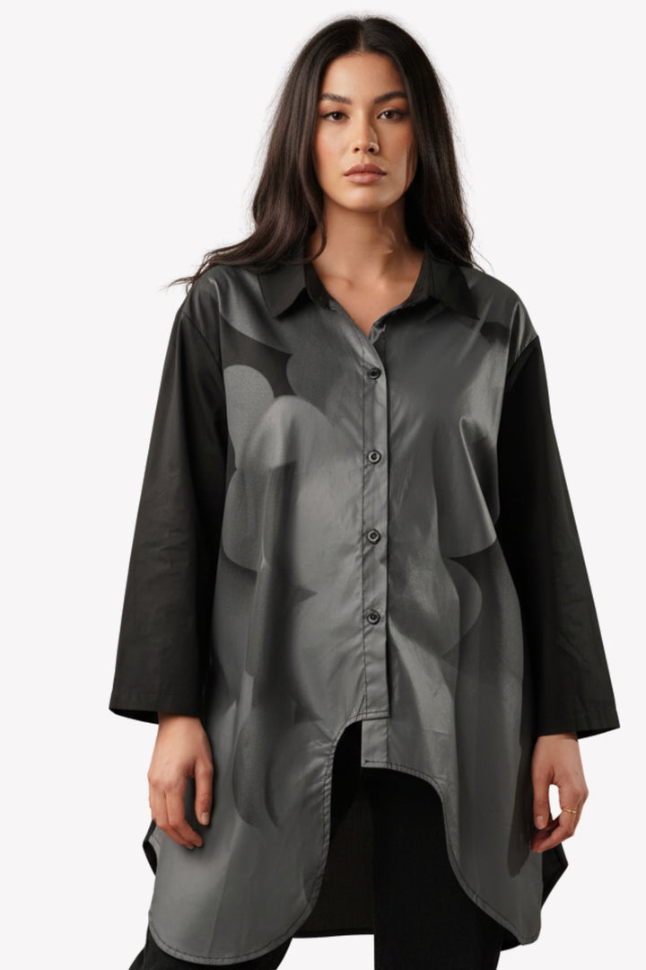 Smoke Grey Long Shirt