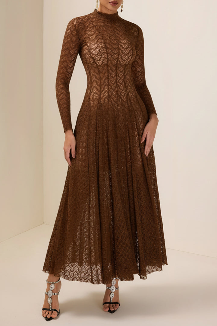 Cinnamon Lace Bodycon Dress