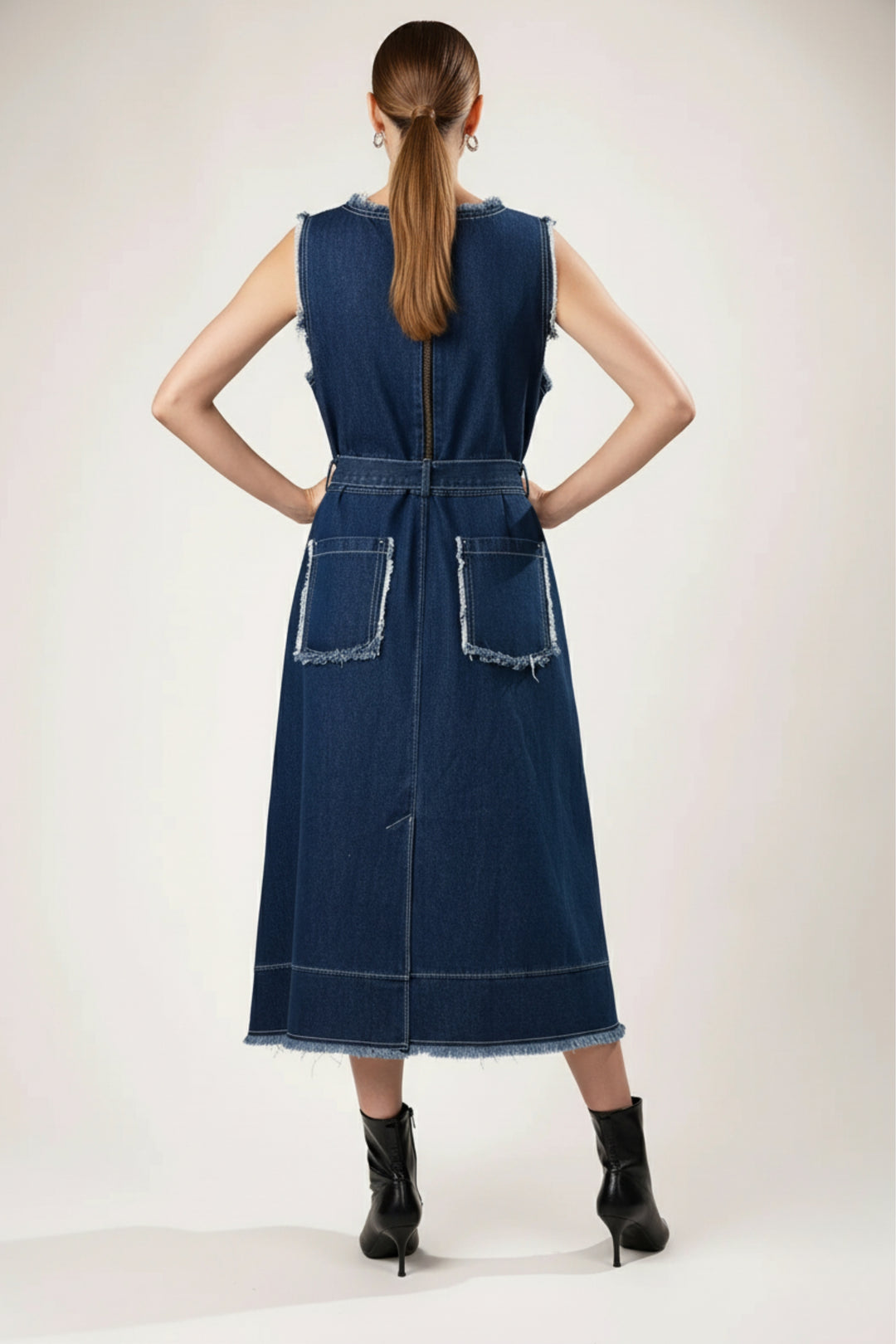 Edge Blue Denim Dress