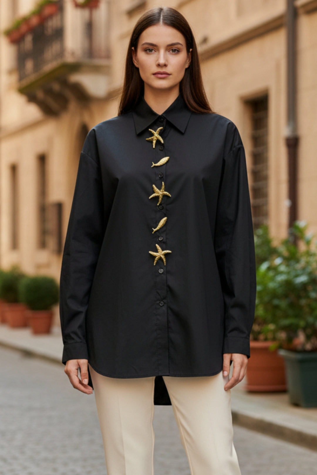 Black Coral Starfish Shirt